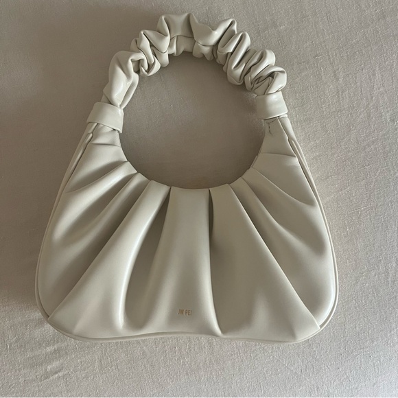 JW PEI Gabbi Ruched Hobo Handbag in Ivory - Picture 6 of 9